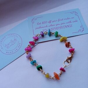 Hand Crafted Multicolor Beaded Bracelet